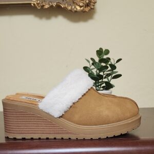Muk Luks Faux Fur Lined Wedges